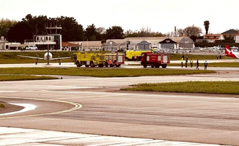 SIMULACRO no Aeródromo pôs Cascais em alvoroço