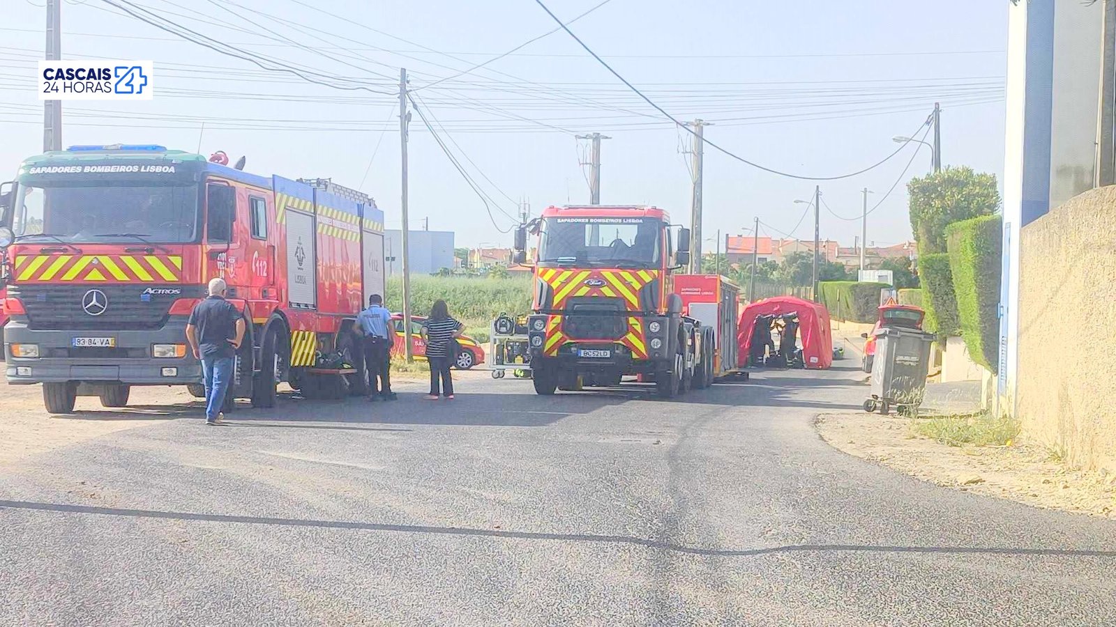 FUGA em reservatório de químicos obrigou a ação musculada dos bombeiros em operação que durou 9 horas