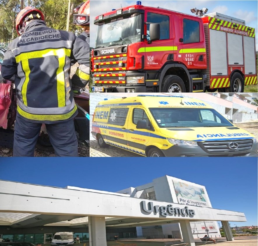 COLISÃO frontal fez 3 feridos na Terceira Circular