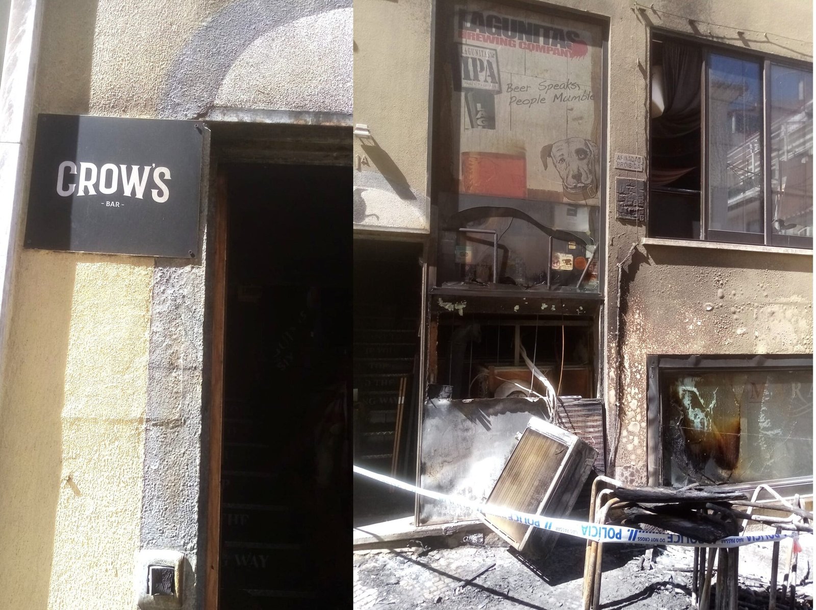 PIRÓMANO noturno incendeia esplanadas e lança pânico urbano no centro de Cascais