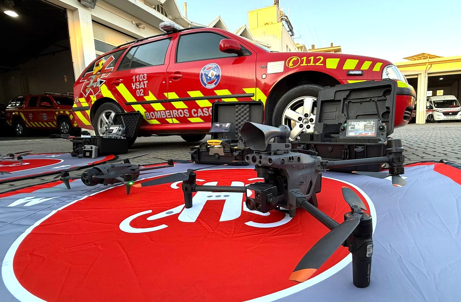 DRONES dos Bombeiros de Cascais apoiaram Festas do Mar e operações de combate a fogos nas Beiras e Alto Minho