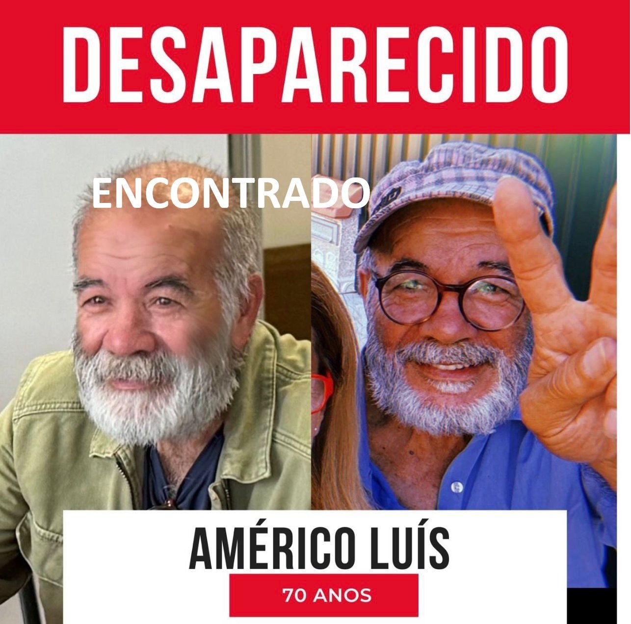 ENCONTRADO idoso desaparecido no Cobre